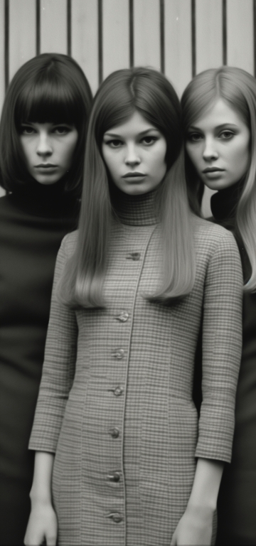 vintage serious girls
