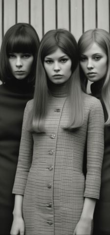 vintage serious girls
