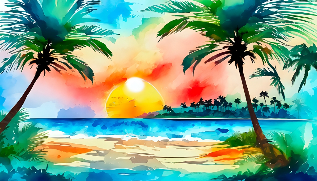 Acquerello tropicale