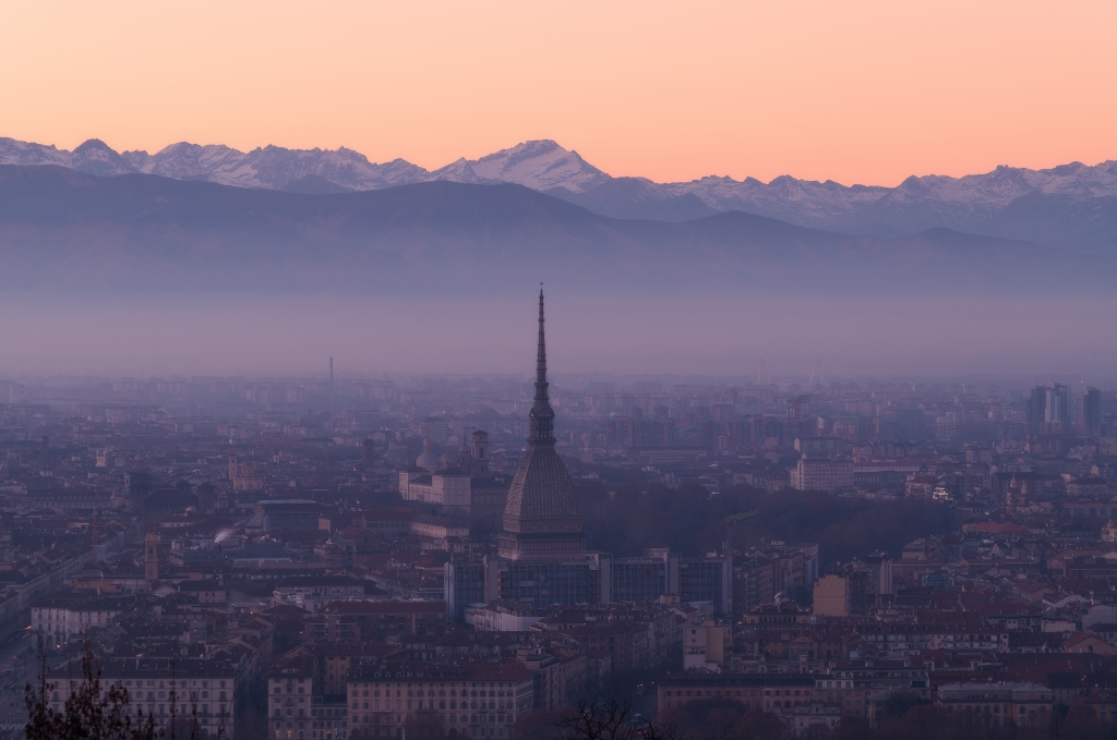 Tramonto a Torino