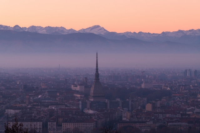 Tramonto a Torino