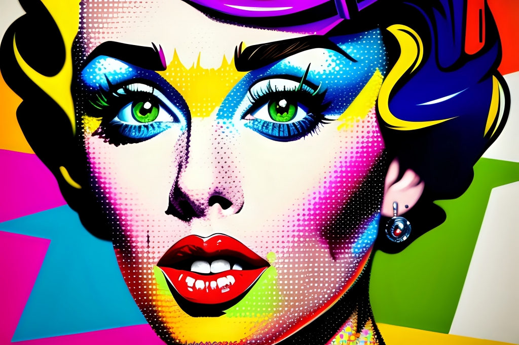 Pop art face