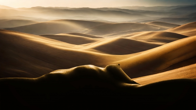 Nudo di donna. Le curve delle colline. · massimogea