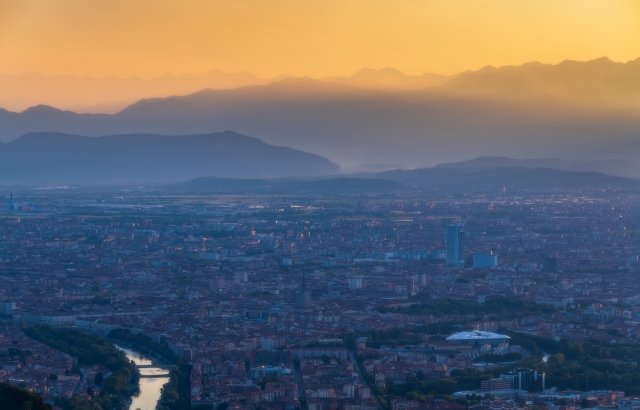 Luce al tramonto