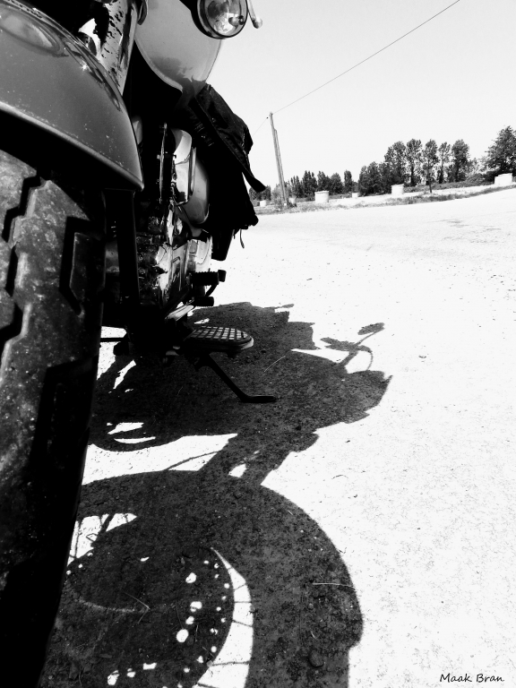 Shadow on the road
