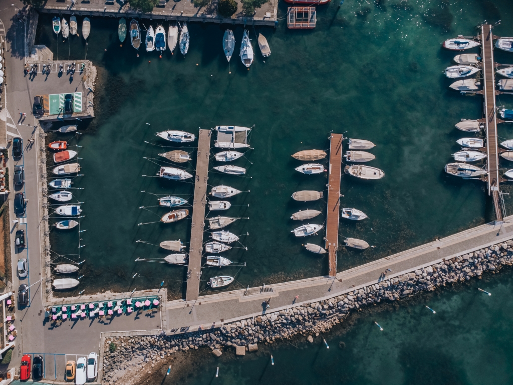 Italy Lake Iseo. Italy print. Aerial Photo