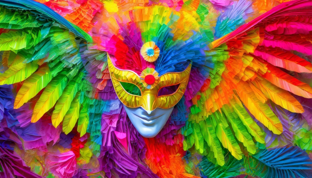 maschera di carnevale a forma di aquila