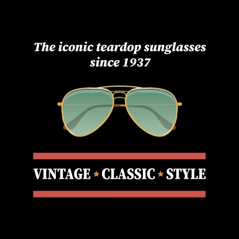 Grafica occhiali da sole Vintage