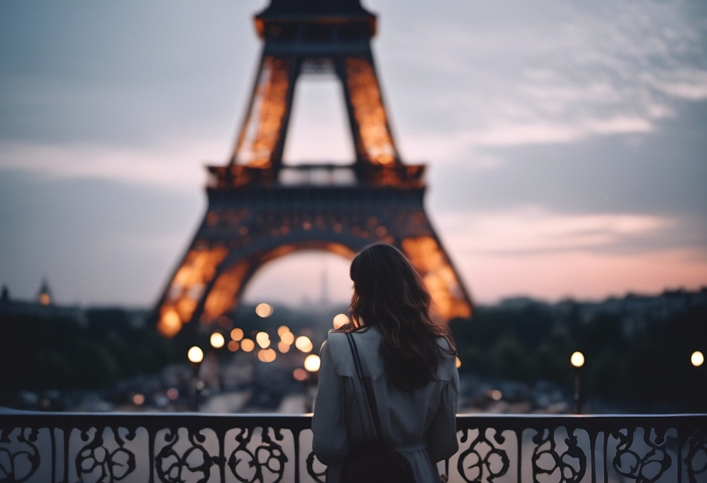 Guardando Parigi Brillare: La Torre Eiffel sotto le Stelle