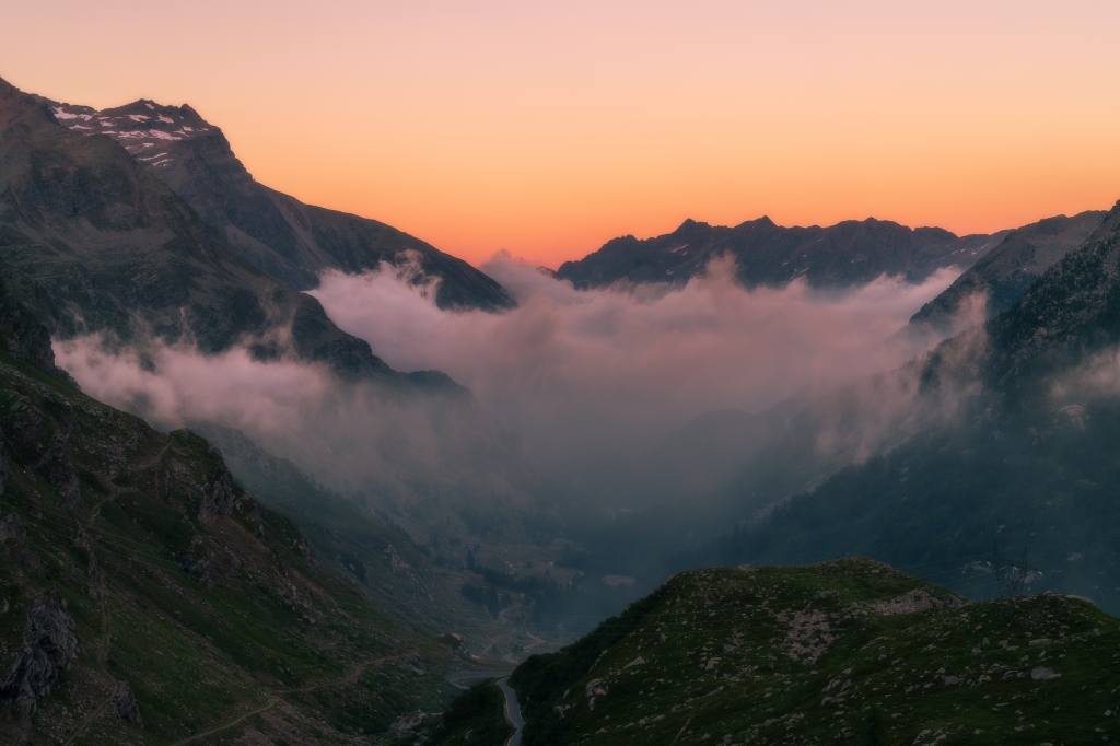 Tramonto in valle