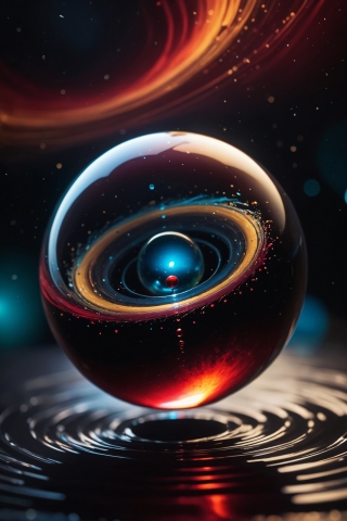 Una galassia in una sfera di cristallo