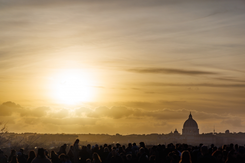 tramonto su Roma
