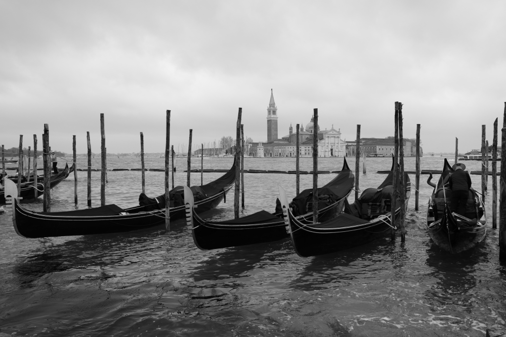 Gondole in Bianco nero