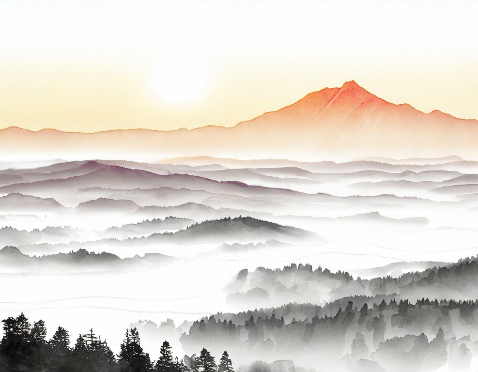 Montagne e nebbia