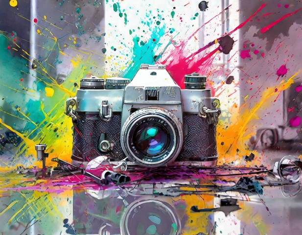 Macchina fotografica e colori