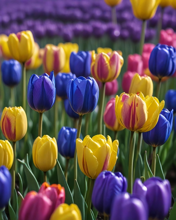 Tulipani in fiore