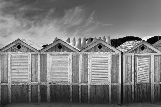 Cabine sulla spiaggia (Mondello, Palermo)