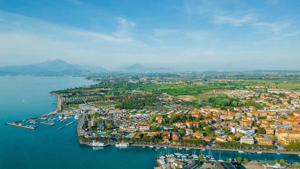 Peschiera del Garda, Italy, Lake Garda Aerial View