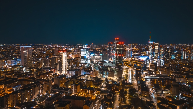 Night Cityscape of Milan