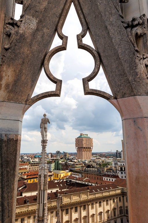 Milano vista dalle terrazze del Duomo