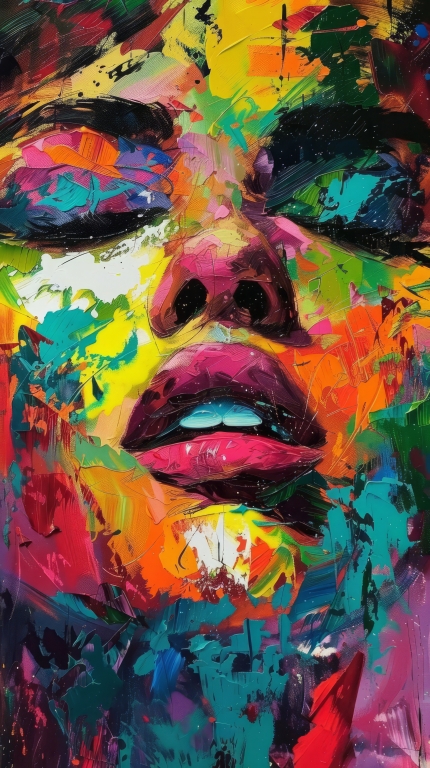 style Expressionism  portrait of a woman