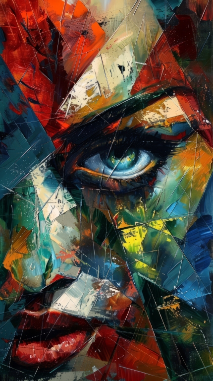 Female portrait, woman art