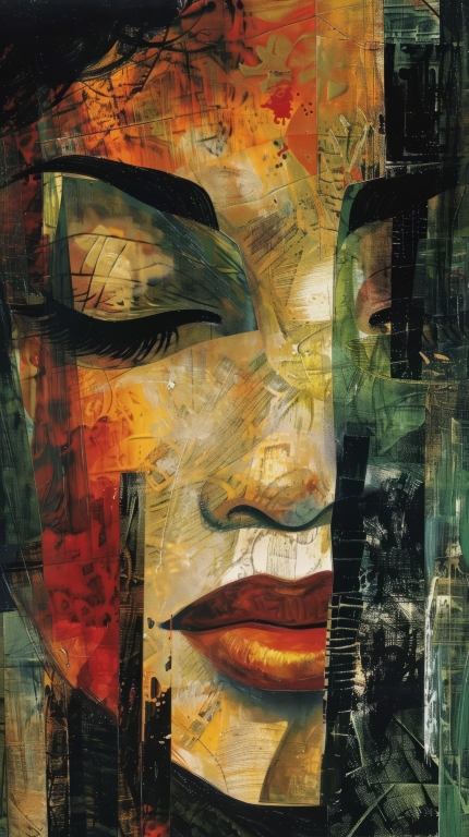 Woman digital art, luxury woman art, woman portrait