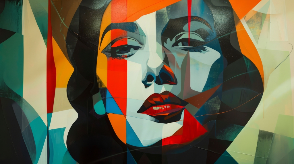 Abstract Geometric Portrait