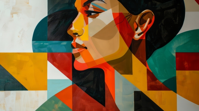 Geometric Female Portrait