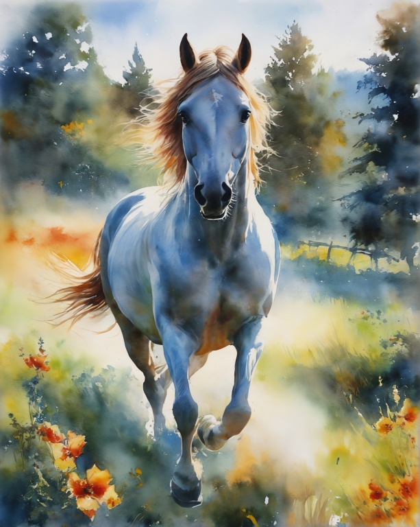 Horse in a field