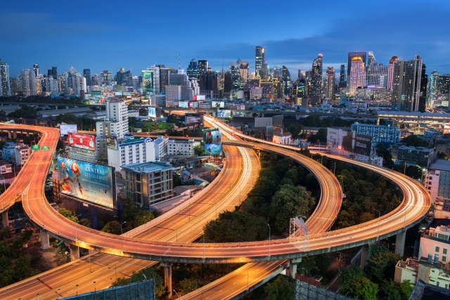 Geometrie urbane, Bangkok, Thailandia