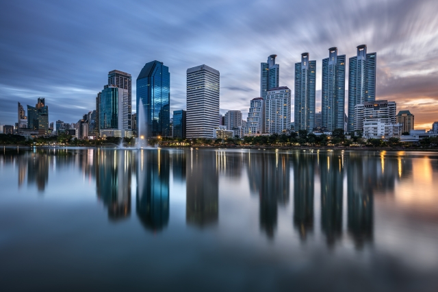 Un angolo di giungla in città, Bangkok, Thailandia