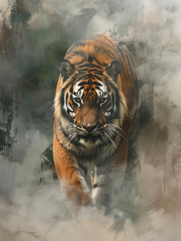 Siberian tiger art