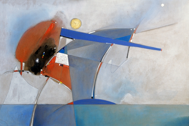 Sea Storm, opera di Carlo Olper, 2024 acrilico