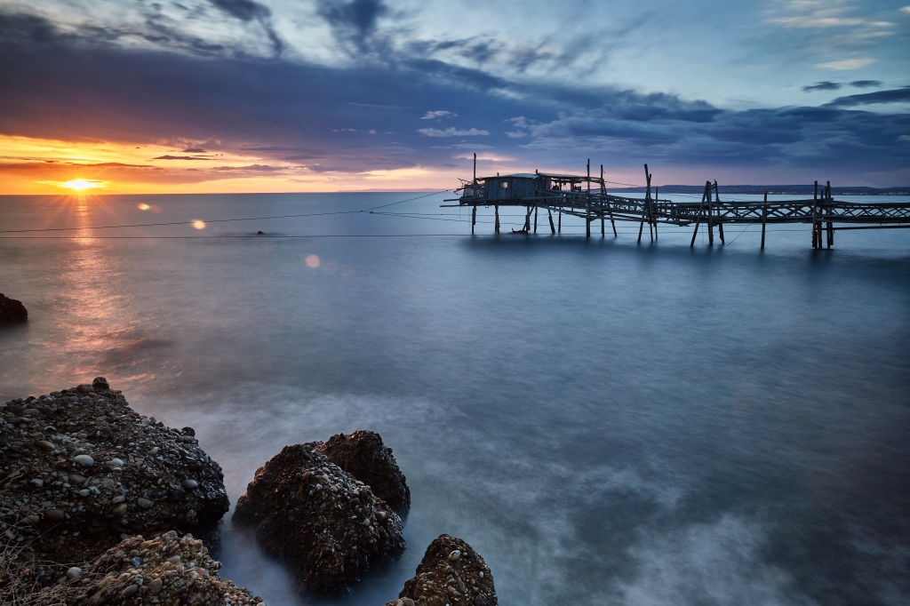 L'alba sul trabocco