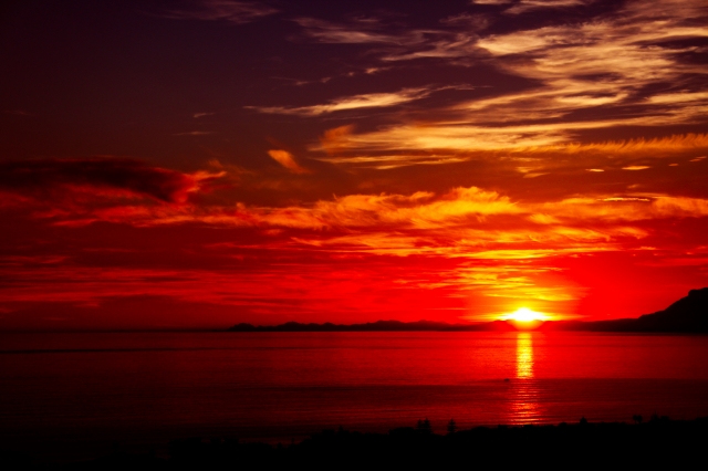 Tramonto rosso