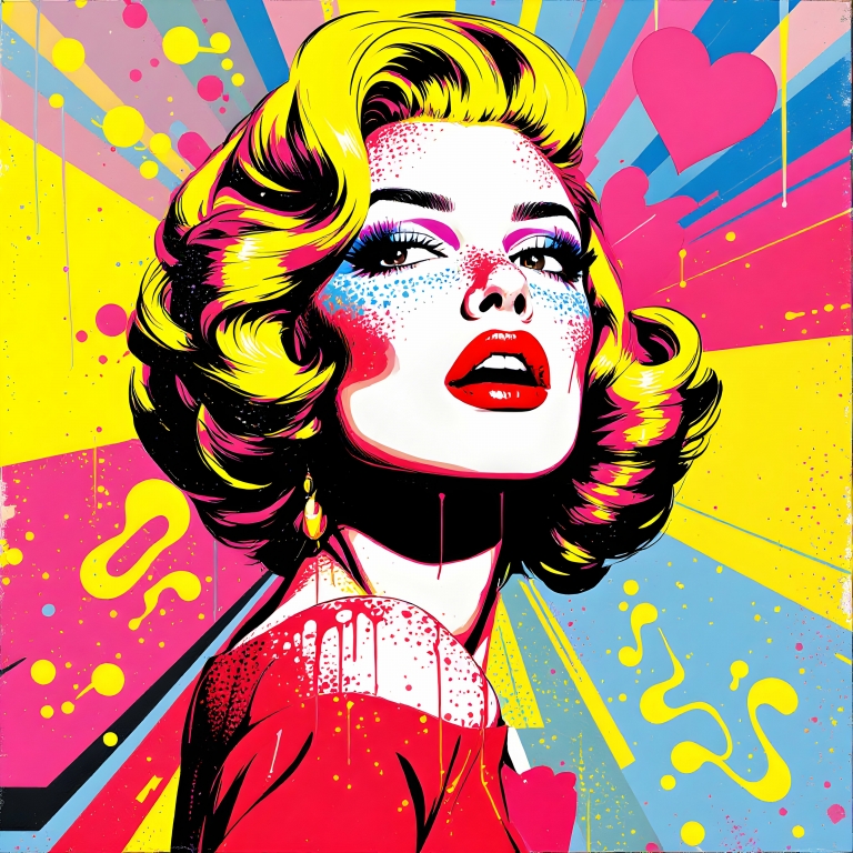 pop art lady