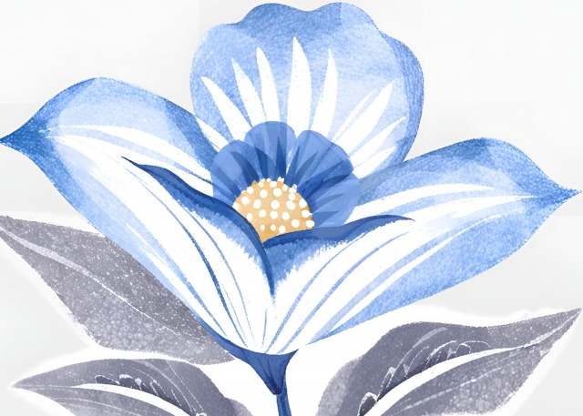 Petali blu d'argento