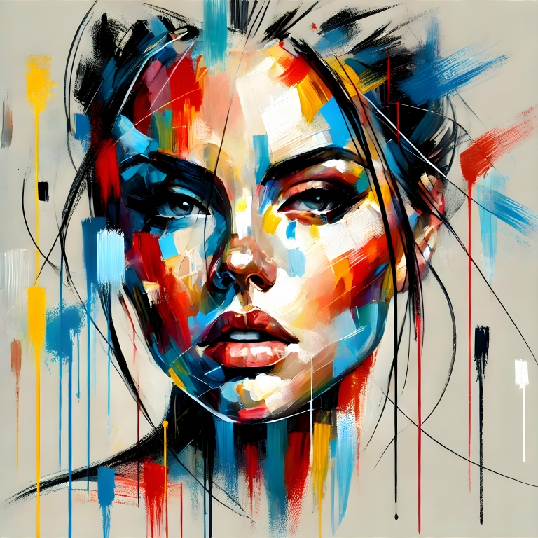 Face Pop. Arte pop. Dipinto