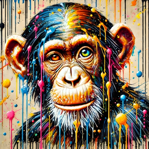 Monkey Art Modern Art Pop Art Contemporary Art Prints