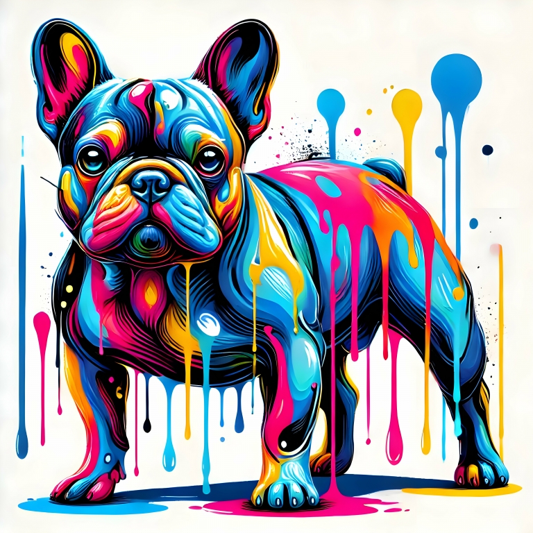 Bulldog Pop. Arte moderna ,pop art,