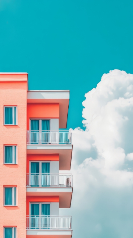 Minimalistic Colorful Architectures.