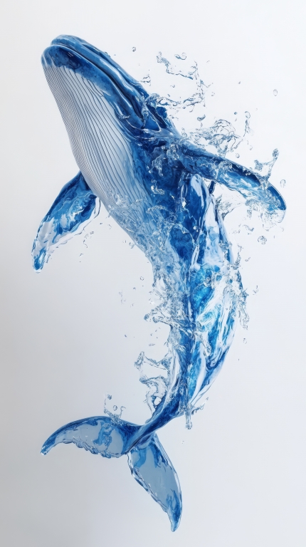 Balena Blu in Acqua