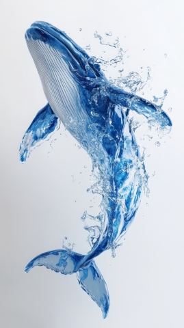Balena Blu in Acqua