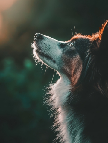 Border Collie: Sguardo Attento e Raffinato