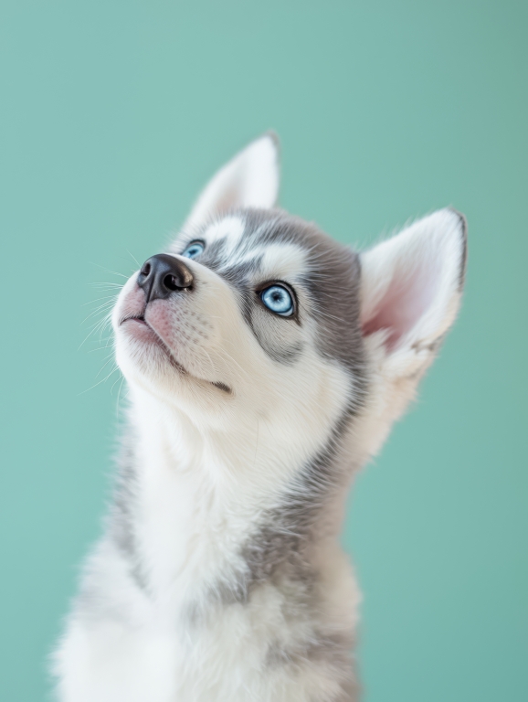 Cucciolo di Husky dagli occhi blu