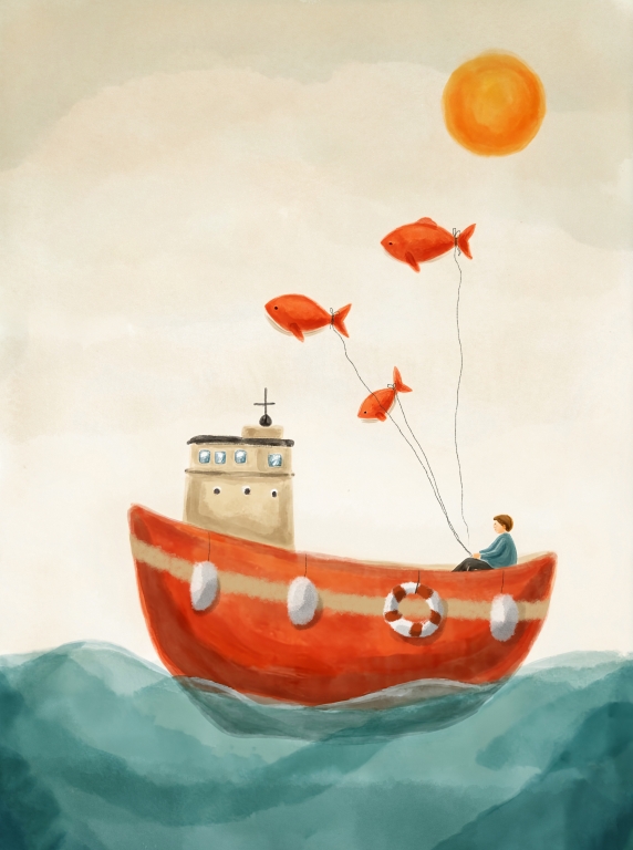 La barca rossa