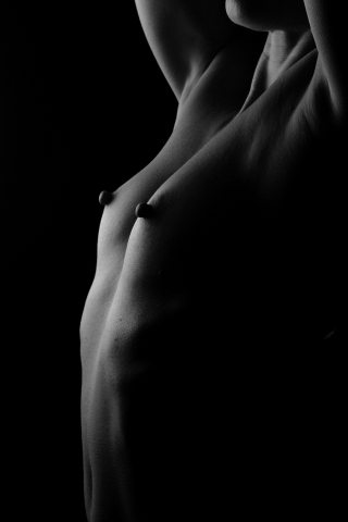 Body in black and white