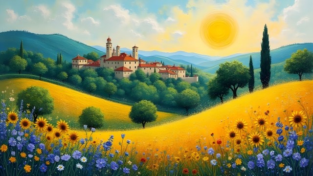 L'antico borgo in estate