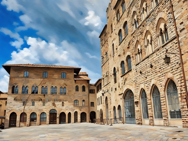 Palazzo dei Priori a Volterra, Toscana